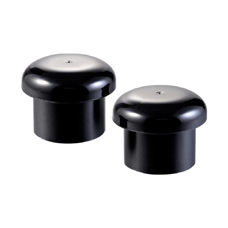 Matt sort plast skrukork