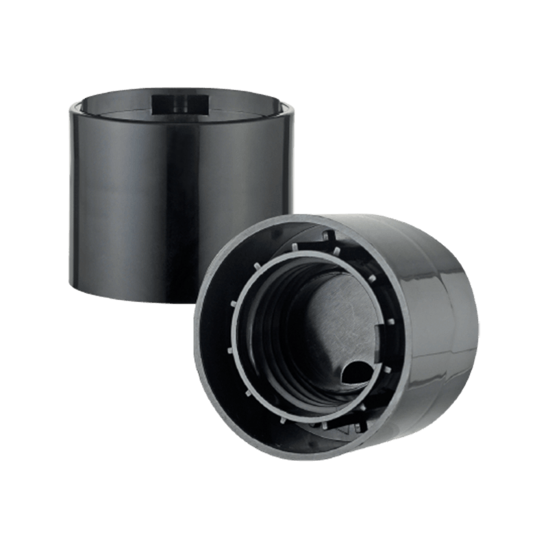 Svart pp plastplate topplokk for vaskemiddel